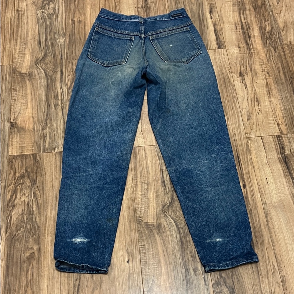Vintage Blue Jeans Calvin Klein Sport High Waist Sz 8 Made in USA - Picture 5 of 9